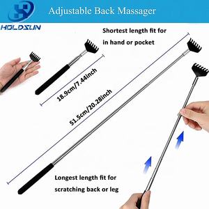 Logotipo personalizado portátil 7-Tooth Design extensível <span class=keywords><strong>Back</strong></span> <span class=keywords><strong>Scratcher</strong></span> com alça telescópica para cabeça pernas traseiras e massagem cócegas - Product Image 2