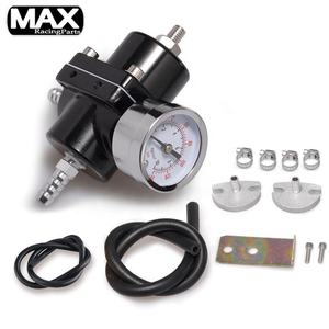 Kırmızı mavi siyah evrensel marka yeni alüminyum ayarlanabilir 0 ila 140 psi yağ göstergesi kiti için yakıt basınç regülatörü göstergesi hortum kiti - Product Image 3