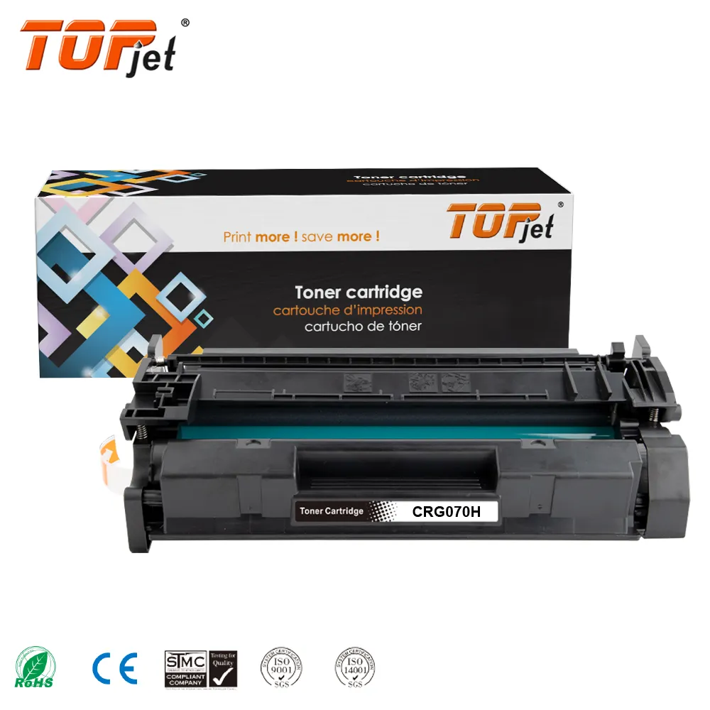 Topjet Fabriek Prijs Premium Mono Toner Cartridge Crg 070H Crg 070H Compatibel Voor Canon Lbp244 Lbp241 Printer