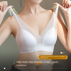 Soutien-gorge sexy en dentelle à décolleté plongeant pour femmes, <span class=keywords><strong>taille</strong></span> M à <span class=keywords><strong>2XL</strong></span>, avec bonnets en forme d'oreilles de lapin, bande en gelée, sous-vêtements sans couture, soutien-gorge grande <span class=keywords><strong>taille</strong></span> - Product Image 4