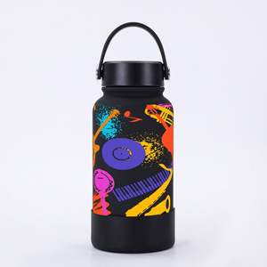 Artículos increíbles, botella de agua de doble pared, boca ancha de Metal, deportes al aire libre, senderismo, logotipo personalizado, botella de agua de acero inoxidable - Product Image 3