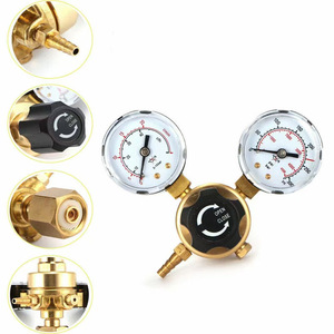 Régulateur de pression d'argon WQ001 0-15 Psi avec double manomètre et tuyau pour soudage - Product Image 3