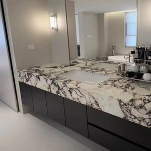 Dalle de marbre Calacatta violet de luxe, polie, design moderne pour îlot de cuisine, revêtement de sol, mur décoratif et décoration d'hôtel - Product Image 2