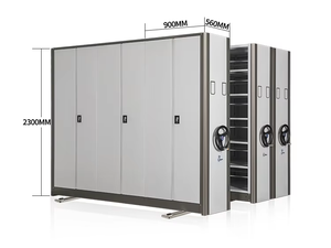 خزانة ملفات فولاذية متحركة ذات أدراج، خزائن ملفات مدمجة، رفوف للمكتبات - Product Image 4