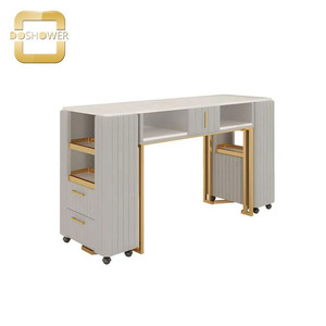 Fourniture de table de <span class=keywords><strong>manucure</strong></span> en ardoise <span class=keywords><strong>effet</strong></span> <span class=keywords><strong>marbre</strong></span> pour station de <span class=keywords><strong>manucure</strong></span> de salon de filles de couleur rose de la station de <span class=keywords><strong>manucure</strong></span> pour ongles de madame - Product Image 3