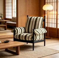 Fauteuil paresseux moderne en tissu rembourré, canapé une place, mobilier de salon, coussin moelleux, chaise longue individuelle, mobilier de maison