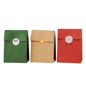 Factory Custom Food Kraft Paper <b>Bag</b> Storage or Takeout Food <b>Bag</b> <b>Bread</b> Toast Nuts Rectangular <b>Bag</b> - Product Image 5