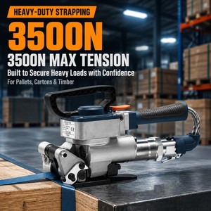 Outil de cerclage pneumatique économique TP25B de qualité supérieure, soudure par friction stable, fonctionnement simple pour les tâches d'emballage en grande quantité - Product Image 3