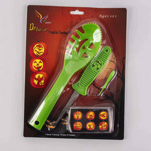 Kit Complet de Sculpture de <span class=keywords><strong>Citrouille</strong></span> Ultime – 11 Outils, Gabarits et Cuillère pour un Artisanat d'Halloween Facile - Product Image 2