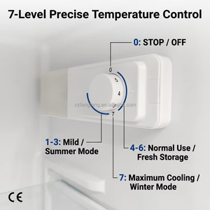 In Stock <b>Refrigerators</b> Fridge Fridges for Home Appliances Freezer Cooler Machine 138L Double Door Household Box Major Kitchen 13 - Product Image 4