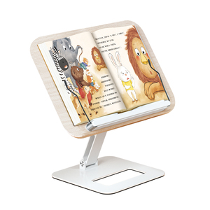 CUSTOM BOOKEND Soporte de madera ajustable multiángulo para libros de lectura, soporte para libros, extremos de libros, soporte de libro de Metal y madera