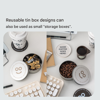 Sous-verre en céramique écologique, support de tasse, accessoire de café, résistant à la chaleur, minimaliste, haut de gamme, personnalisable avec logo, emballage en boîte métallique