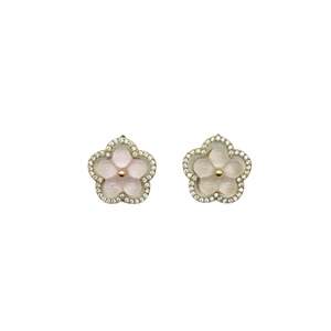 Fashion <b>Stud</b> <b>Earrings</b> 316L Stainless Steel PVD Gold Plating Sustainable Resistant Flower Design - Product Image 1