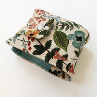 Toile personnalisée imprimée par sublimation pochette de sac d'huiles essentielles petit bouton carré étanche sac d'huiles essentielles 10ml pour femmes