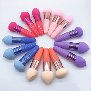 Éponge de maquillage HQ Mixed Proc Discount, éponge de fond de teint avec manche, éponge de maquillage à une seule extrémité, applicateur d'ombre à paupières - Product Image 1