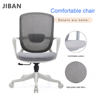 Chaise de bureau exécutive moderne et confortable en maille, réglable en hauteur, avec base pivotante et inclinable, idéale pour atelier et usage domestique