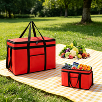 Sac isotherme personnalisé de haute qualité, extra large, non tissé, pour la livraison de repas, avec logo imprimé