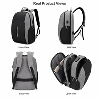 Mochila para Portátil con Logotipo Personalizado, 15.6 Pulgadas, Carga USB, Expandible, Resistente al Agua, para Viajes de Negocios, para Hombre