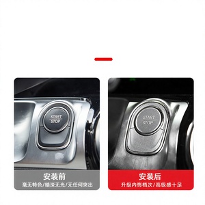 สำหรับเมอร์เซเดส-เบนซ์ EQB EQA สติกเกอร์ตกแต่งปุ่มสตาร์ทแบบปุ่มเดียวไวนิลภายในแบบมีกาวในตัวสไตล์โมเดิร์น - Product Image 5