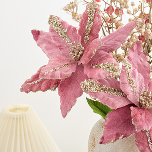 New High-end Large-sized <strong>pink</strong> <strong>Christmas</strong> <strong>Decorations</strong> - <strong>Christmas</strong> Flowers - Product Image 4