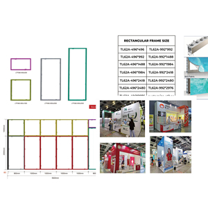 Système de stand modulaire incurvé polyvalent de 62 mm en tissu, structure modulaire reconfigurable pour exposition commerciale - Product Image 4