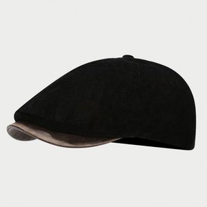 หมวกทรงนิวส์บอยวินเทจสำหรับผู้ชาย ขายส่ง หมวกไหมพรมสไตล์ตัวละคร สำหรับงานธุรกิจ ปาร์ตี้ และเล่นสกี-สำหรับผู้ใหญ่ทั้งชายและหญิง - Product Image 5