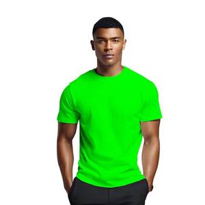 Maglietta oversize in <span class=keywords><strong>maglia</strong></span> tinta unita stampata con Logo personalizzato da <span class=keywords><strong>uomo</strong></span> con vestibilità regolare a manica corta in misto bambù - Product Image 2