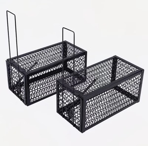 Trampa para Ratones de Metal, Trampa Reutilizable para Ratas, Trampa de Alambre para Captura Viva, para Interiores, Exteriores, Hogar y Granja - Product Image 1