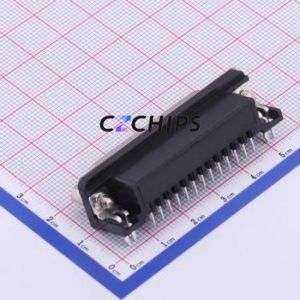 DS1037-25FNAKT74-0CC D-Sub/VGA Connector Bent Lead Through Hole Connector Standard D-Sub Female 25P Right Angle Insert - Product Image 2