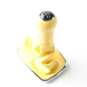 Pour VW <span class=keywords><strong>GOLF</strong></span> <span class=keywords><strong>4</strong></span> IV 98-05 Bora 5-Gang Anneau Chrome Noir <span class=keywords><strong>Pommeau</strong></span> <span class=keywords><strong>de</strong></span> <span class=keywords><strong>Vitesse</strong></span> en Cuir Jaune - Product Image 3