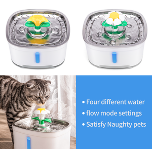 <span class=keywords><strong>Fontaine</strong></span> à <span class=keywords><strong>eau</strong></span> pour animaux de compagnie en acier inoxydable de 2,4 L pour <span class=keywords><strong>chat</strong></span> et chien avec filtre triple <span class=keywords><strong>action</strong></span> - Product Image 6