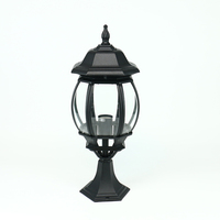 Lanterne en verre vintage Continental Victoria, lampe à colonne, style traditionnel antique, lampe de jardin extérieure étanche, lampadaire