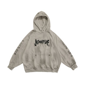 Sudadera con Capucha y Pantalones Deportivos de Invierno, Estilo Rhinestoney2K, Ropa Urbana Vintage, Lavado Ácido, Logotipo Bordado Desgastado, Personalizado con Relieve, 100% Algodón - Product Image 3