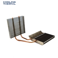 Industrieller COB-Kühlkörper, Einzelturm-Luftkühler mit Aluminiumlamellen und LED-Kühlkörper mit Kupfer-Heatpipes für Bergbau- und Straßenbeleuchtungskühlung
