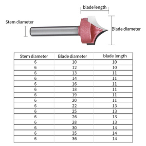 Tiideway 6mm Shank <span class=keywords><strong>CNC</strong></span> Router bit gỗ khắc vòng trên phay <span class=keywords><strong>Cutter</strong></span> tùy chỉnh OEM kim mũi <span class=keywords><strong>CNC</strong></span> bit cho chế biến gỗ - Product Image 3