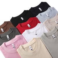 T-shirt personnalisé pour la publicité d'entreprise, en coton 260G, col rond, ample, respirant, manches courtes, pour hommes