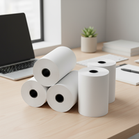 Rouleau de papier thermique pour caisse enregistreuse LIKEXIN TPR monocouche en gros 48/55/65/70GSM 57X30 57X40 57X50MM