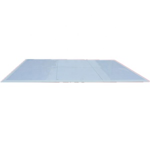 Suelo de Baile Portátil Moderno y Sencillo de Aluminio y PVC de 4x4 pies, Blanco Brillante, Precio al por Mayor para Bodas - Product Image 2