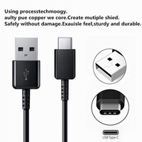 Câble de données USB Type-C EP-DG970BWE, conducteur en cuivre pur, charge rapide, synchronisation des données pour imprimantes et ordinateurs S10 (1,2 m TPE)