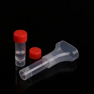 Embudo desechable estéril para recolección de Saliva, 5 y 10ml, Colector de muestra de Dna, Kit de prueba de tubo de Saliva