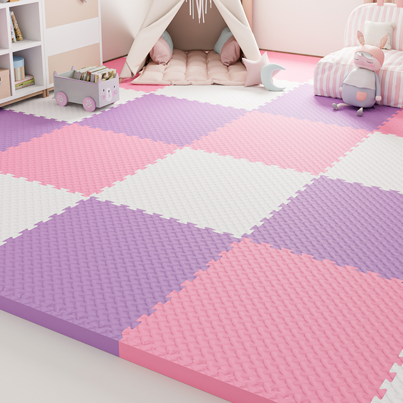 Rose + violet + blanc