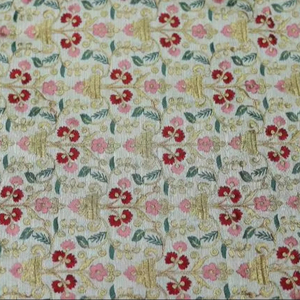 Stylish Woven Poly Raw <b>Silk</b> <b>Fabric</b> Breathable Lightweight Abstract Flower Design for Garment Sewing and Home Textile Craft Use - Product Image 1