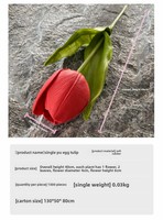 Vente en gros de fleurs artificielles de haute qualité, réalistes, douces au toucher, en PU, bouquet de tulipes pour mariage, décoration d'hôtel
