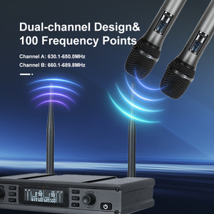 Sistema de Micrófonos Inalámbricos UHF-2700 de Audio Profesional de Precisión, Micrófono Inalámbrico Profesional para Grabación y Canto - Product Image 3
