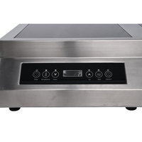 Cuisinière à induction puissante à double zone, cuisinière électrique 3500W, cuisinière à induction électrique à 2 brûleurs