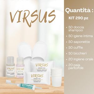 Kit de Amenidades Virsus con Champú, Jabón para Cuidado Íntimo, Gorro de Ducha, Pasta de Dientes y Vasos para Uso en Baños de Hotel - Product Image 4