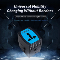 Foxcan All-in-One 2000W Power Universal Travel Converter Chargeur Europe UK Convertisseur de tension avec 5 ports USB pour 220V à 110V