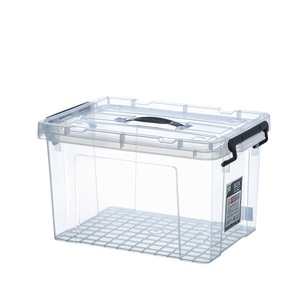 35L fashion wholesale plastic transparent storage box, kitchen storage container