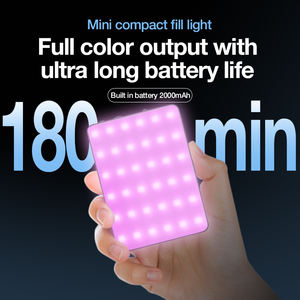 Nouvelle arrivée pour M18 RGB Mini pince de téléphone en <span class=keywords><strong>plastique</strong></span> rechargeable LED lumière de remplissage Webcam éclairage Zoom appel lumière vidéo de poche - Product Image 3