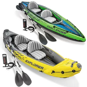 Intex inflatable boats china 2 person inflatable pedal kayak canoe